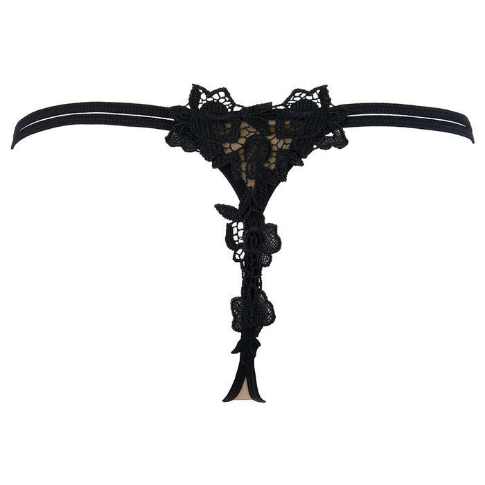 Sexy Axami Golden Dream  G-String Thong Panty V-9661 String Thong Panty V-9668 Black Beige Underwear back view