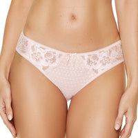 Semi-Sheer Lace Bikini Panty Gorteks Bari Pink Lingerie