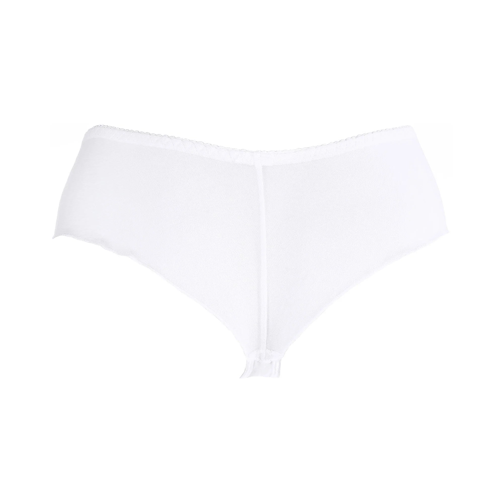 Axami White Angel Sheer Brazilian Thong Panty