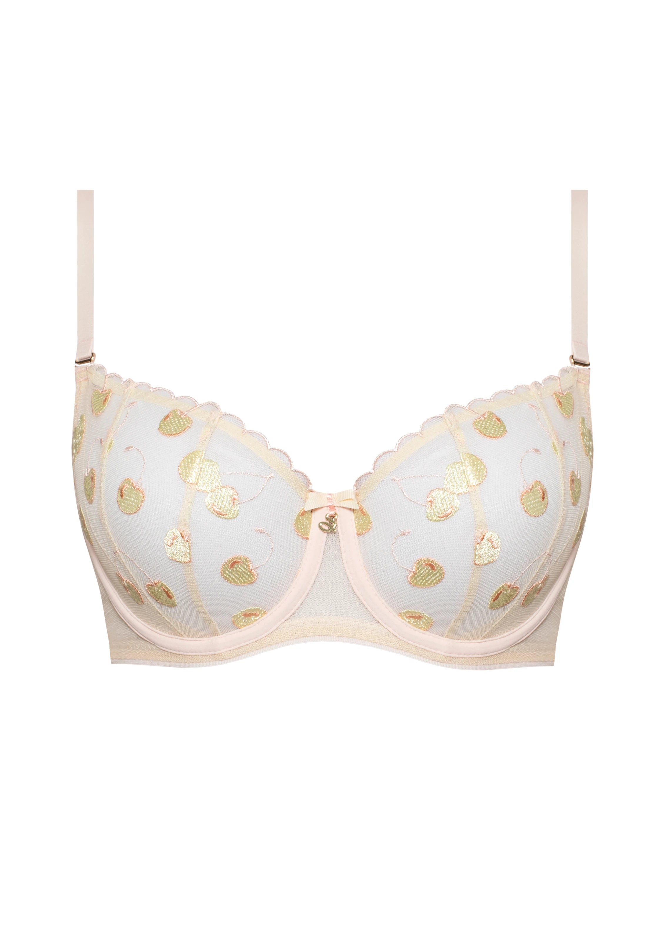 Samanta Cherie Pastel Sheer Balconette Bra