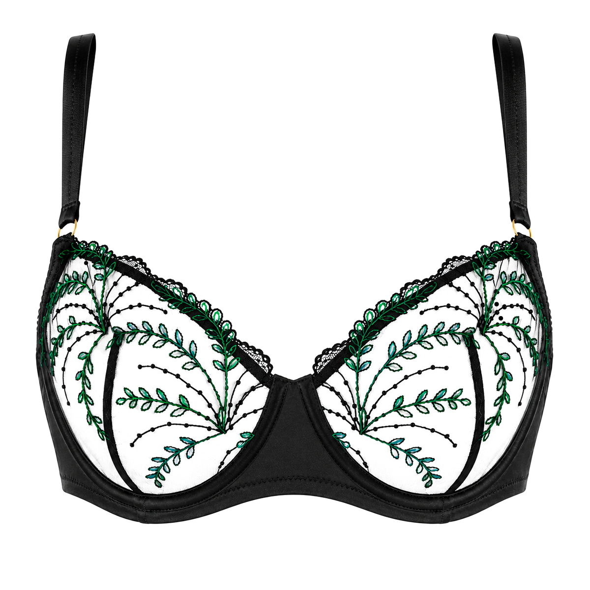 Huit Céleste Sheer Balconette Bra