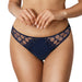 Sheer Mesh Thong Panty Coco Navy BLUE