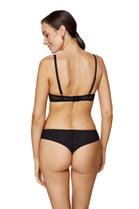 Sheer Mesh Thong Panty Gorteks Coco Black