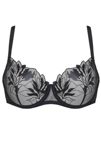 Transparent Demi Bra Gorteks Coco Black