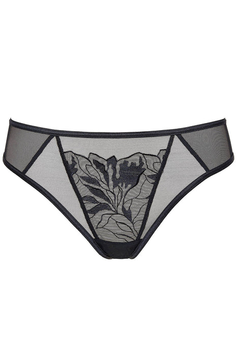 Sheer Mesh Thong Panty Gorteks Coco Black