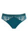 Conturelle Bloomy Days Lace Midi Brief Panty 810852 in green with botanical lace detail and bohemian design, available at Lavinia Lingerie.