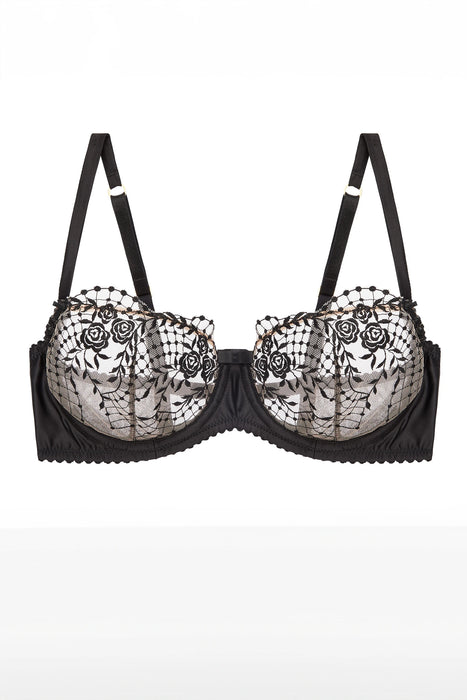 Dita Von Teese Julie's Roses Underwire Bra Black