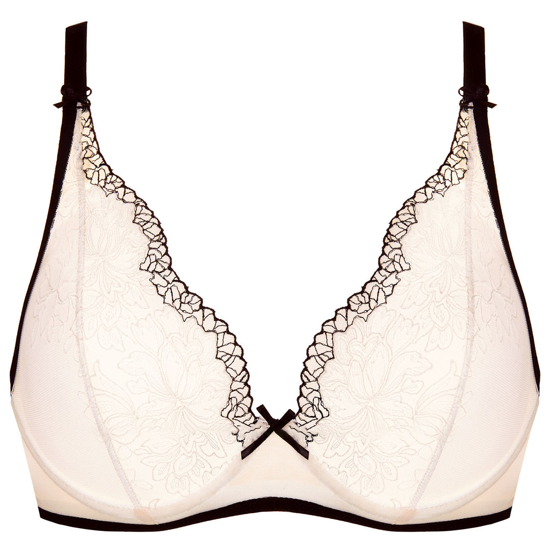 Sheer Soft Cup Plunge Bra Gorteks Dione