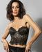 Deep Plunge Lace Bustier Dominique Estrada in Black @ Lavinia Lingerie