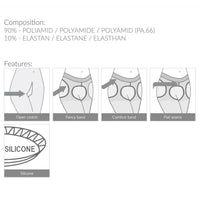 Amour Lolita Erotic Open Crotch Pantyhose 30DEN Beige