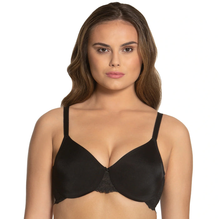 Everyday Hidden Underwire Seamless Lace Minimizer Lena Black