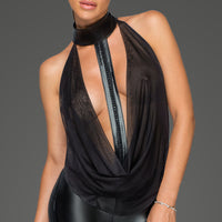 Wetlook Open Back Catsuit Bad Girl