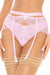 Floral Lace Garter Belt Axami Allure Pink; Shop @ Lavinia Lingerie