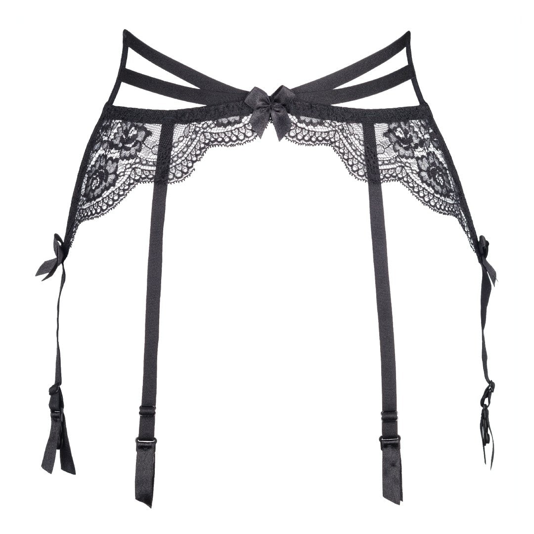 Axami French Kiss Sexy Sheer Lace Garter Belt