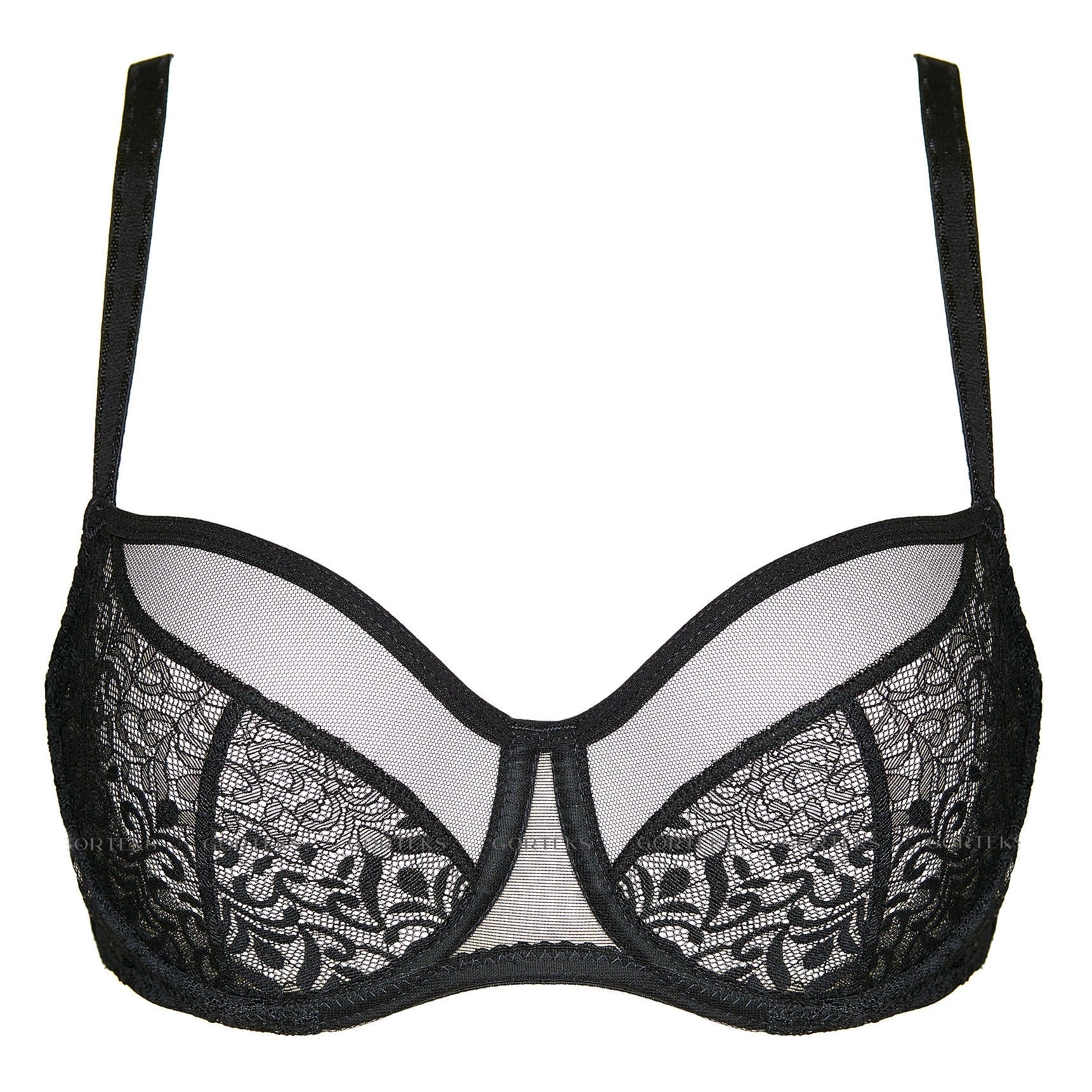 Sheer Plus Size Underwire Bra Gorteks Gabi