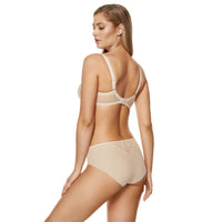 Semi Sheer Lace Bikini Panty Gorteks Gabi Beige