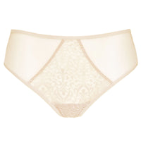 Semi Sheer Lace Bikini Panty Gorteks Gabi Beige
