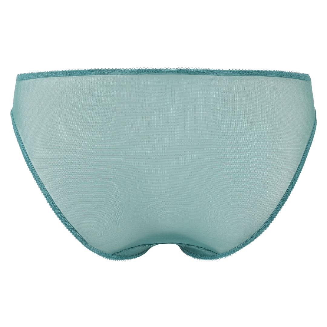 Gossard Glossies Lace Jade Sheer Mesh Bikini Panty