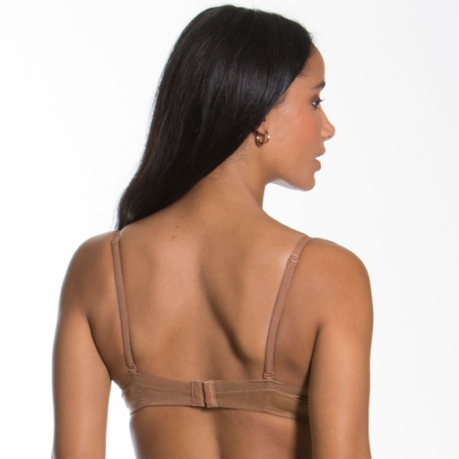 Sexy Sheer Molded Bra Gossard Glossies Bronze back view