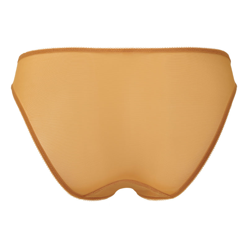Gossard Glossies Lace Spiced Honey Sheer Bikini Panty