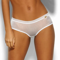 Gossard Glossies White Sheer See Through Shorts Panty