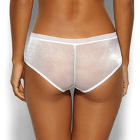 Gossard Glossies White Sheer See Through Shorts Panty