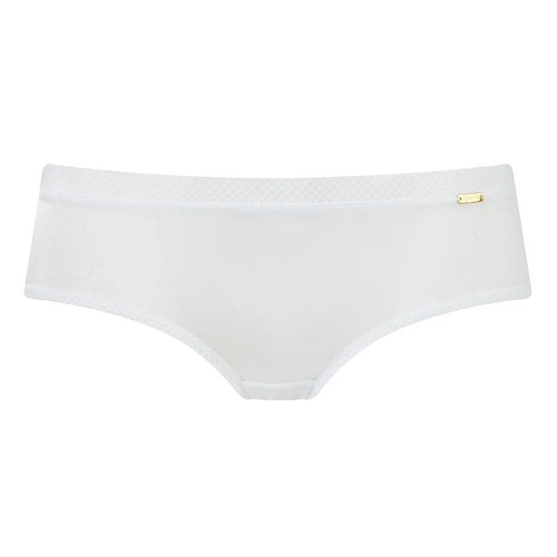 Gossard Glossies White Sheer See Through Shorts Panty