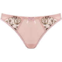Transparent Mesh String Panty Axami Copper Rose Pink