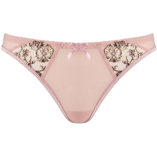 Transparent Mesh String Panty Axami Copper Rose Pink