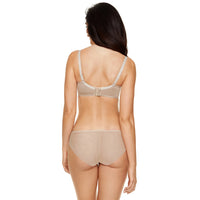 Soft Bra & Bikini Panty Beige Lingerie Set back view