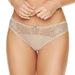 Semi Sheer Low Rise Thong Panty Pamela Cappuccino Beige Lingerie