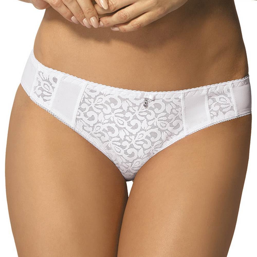 Gorteks Marilyn White Semi Sheer Bikini Panty