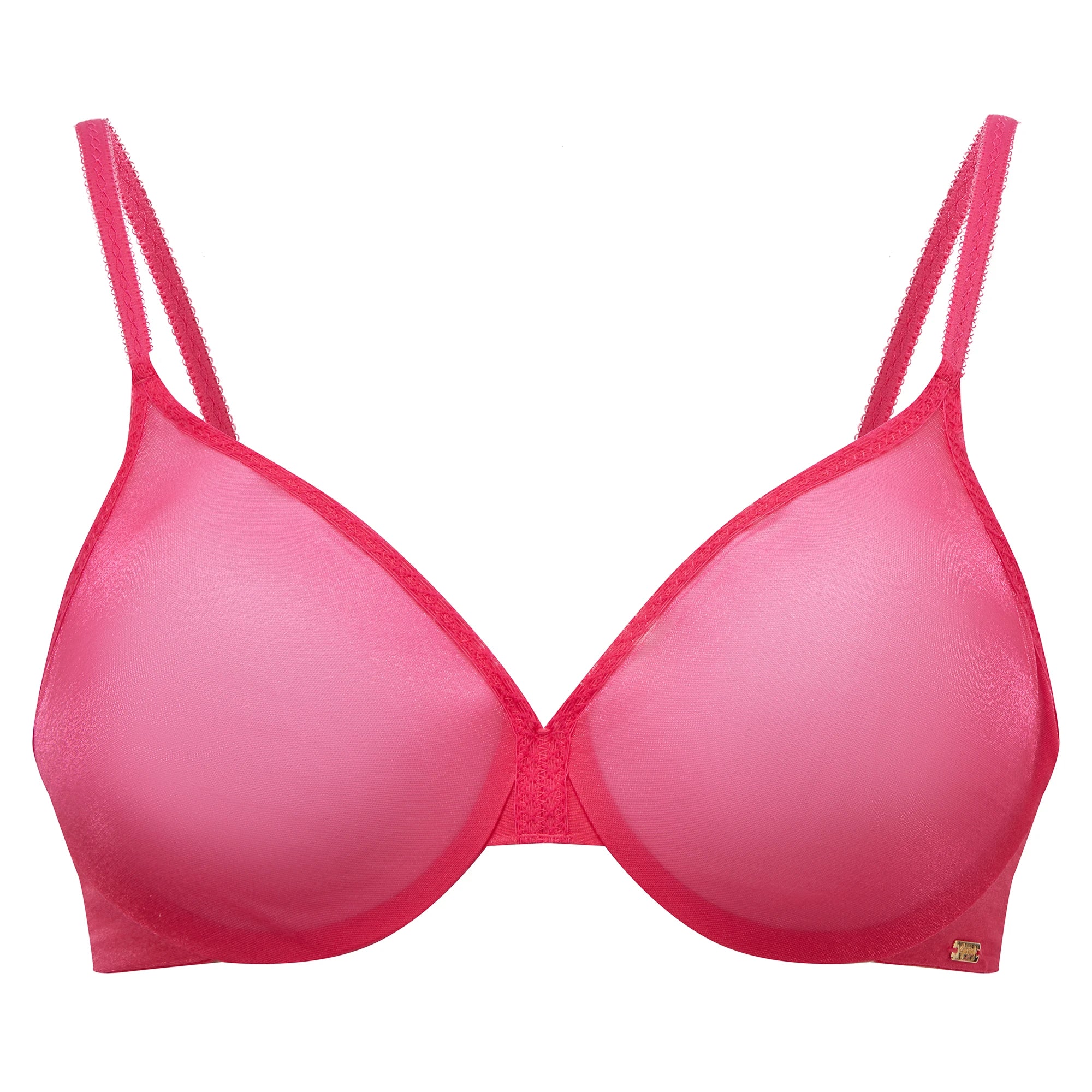 Gossard Glossies Magenta Sheer Mesh Molded Bra 6271