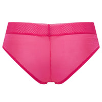 Gossard Glossies Magenta Sheer Mesh Cheeky Short Panty