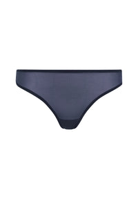 Gossard Glossies Shadow Blue Sheer Thong Panties