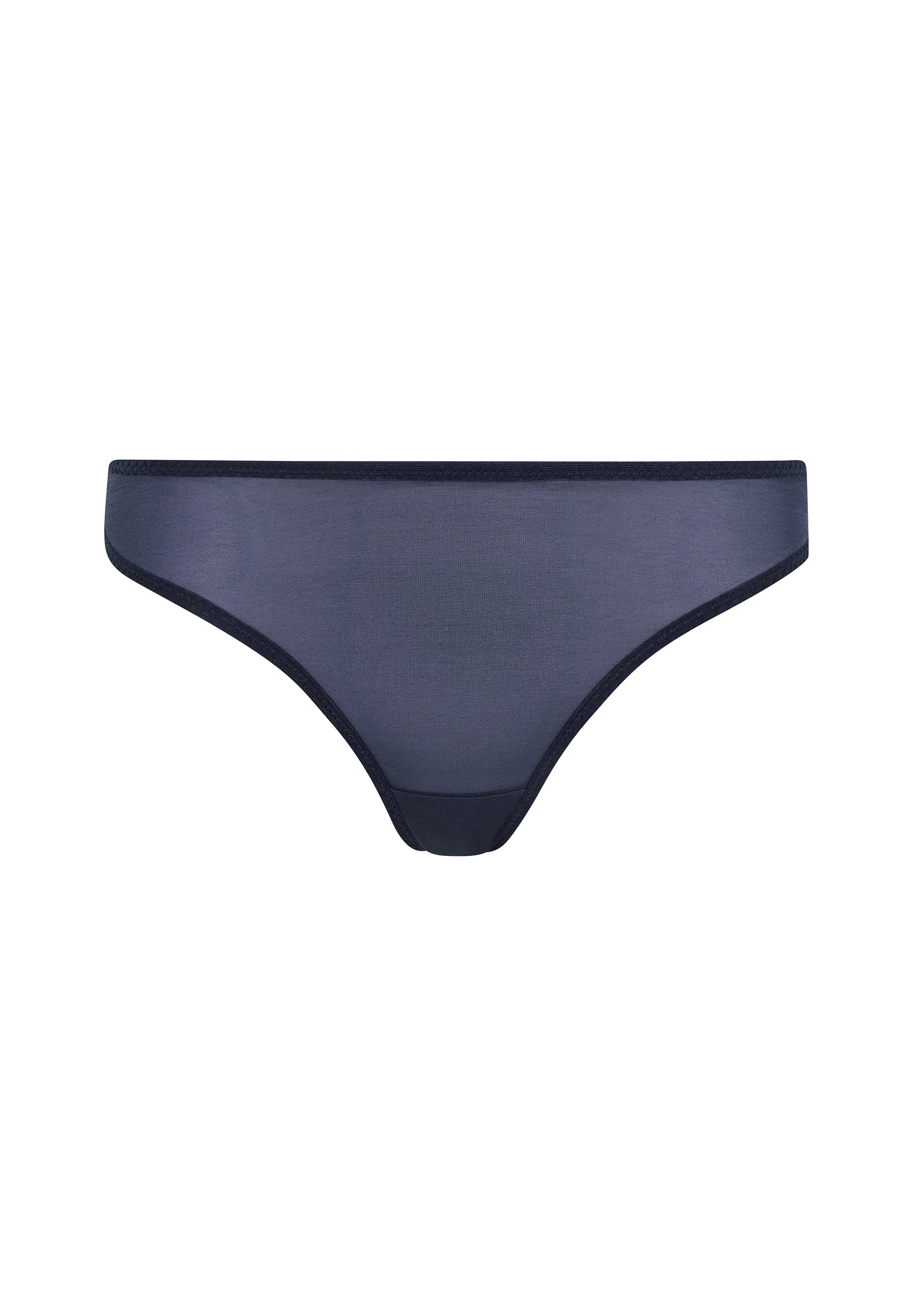 Gossard Glossies Shadow Blue Sheer Thong Panties