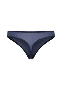 Gossard Glossies Shadow Blue Sheer Thong Panties