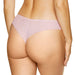 Sheer Mesh Embroidered Thongs Gorteks Harmony Pink Underwear back view