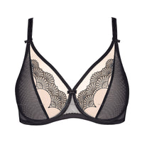 Sheer Full Plunge Underwire Bra Gorteks Heidi