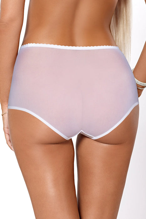 Sheer Mesh High Waist Panty PariPari Jenny White