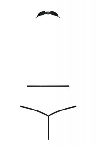 Back View Sexy Black Body Lingerie