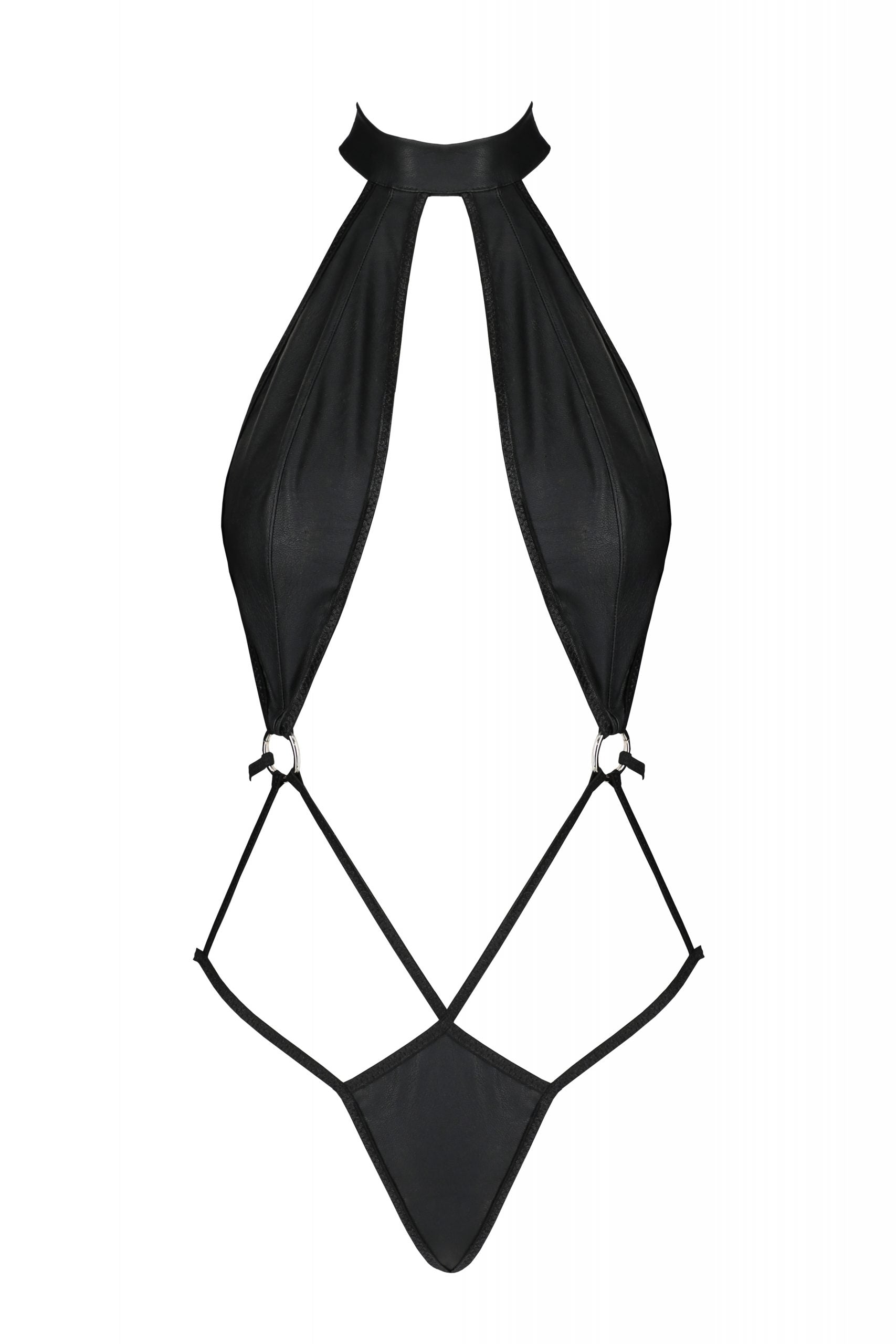 Sexy Halter Bodysuit Black Intimates