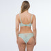 Sheer Bra & Tanga Underwear back view Green Mint