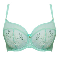 Sheer Full Cup Bra Green Lingerie