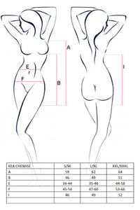 Sexy Sheer Mesh Chemise Casmir Kea Black