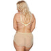Sheer Mesh Full Busted Bra High Waist Panty Yellow Lingerie Set back view