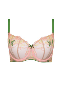 Samanta Lilly Hibiscus Sheer Balconette Bra