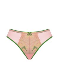 Samanta Lilly Hibiscus Sheer Brazilian Panty
