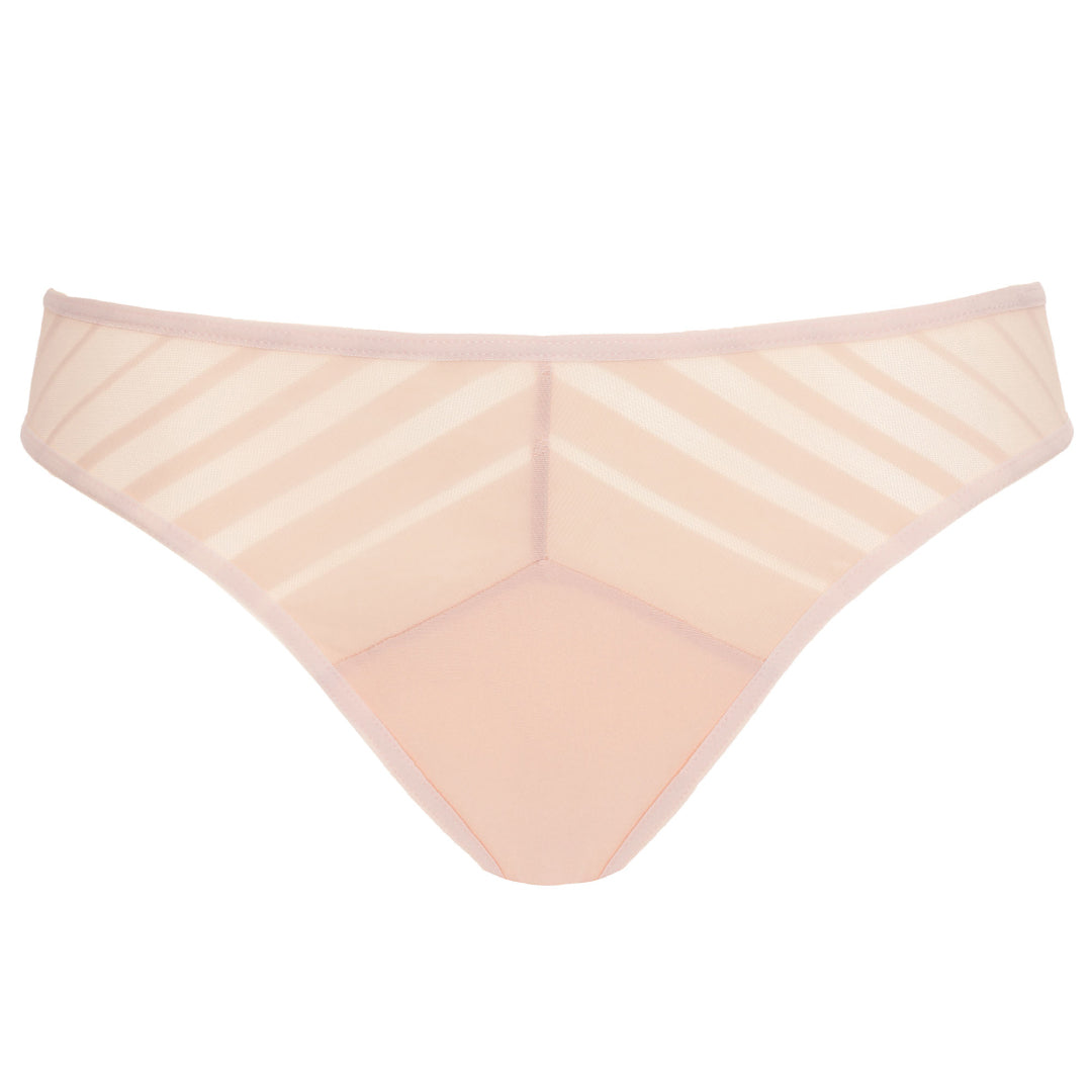 Sheer Striped Bikini Panty Gorteks Luna Blush