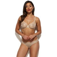 Sheer Plunge Bra Nude Intimates